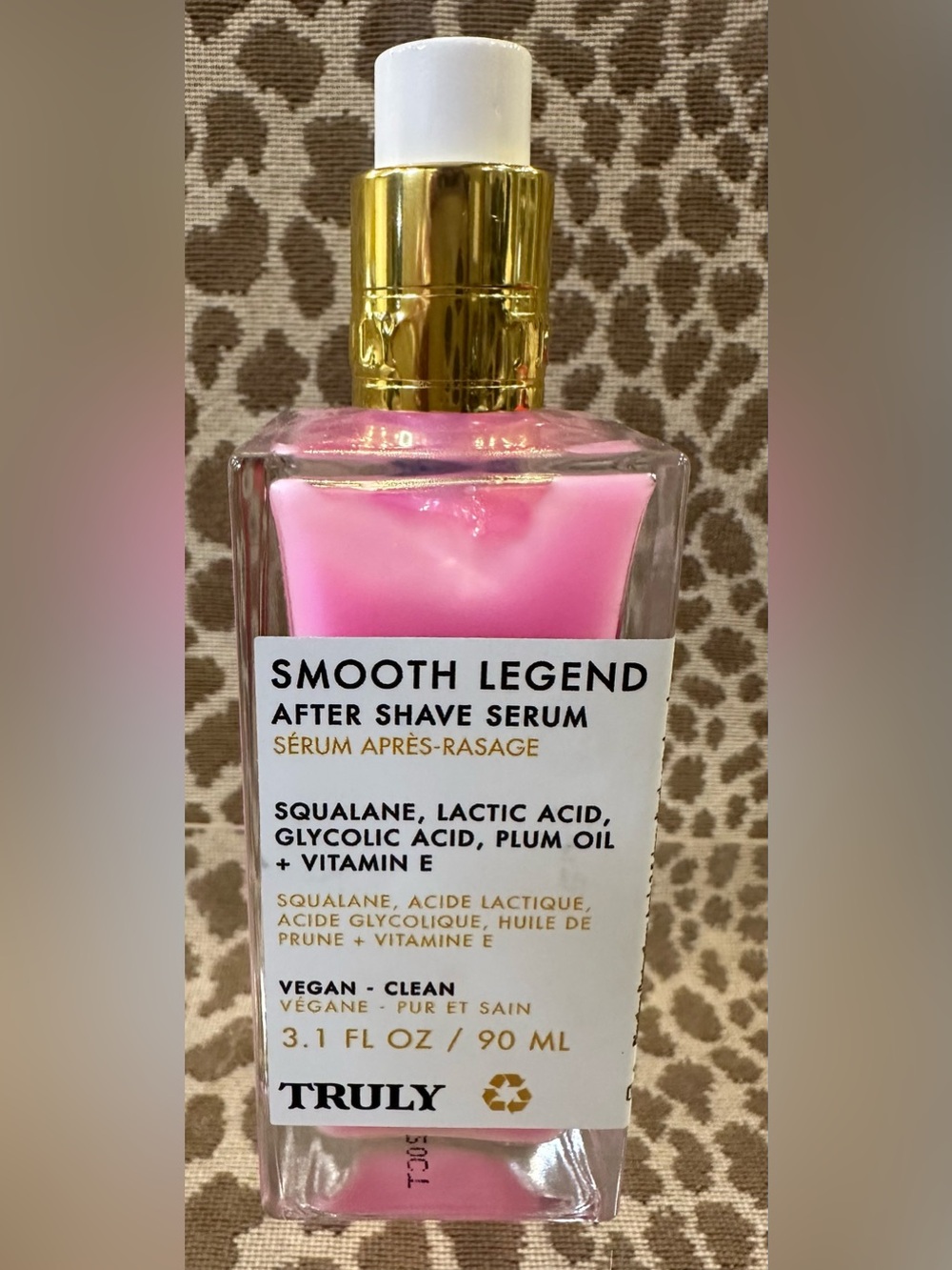 Truly Smooth Legend After Shave Serum~Full Size~3.1 fl oz/90 mL.~Glass Bottle